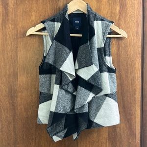 Gap plaid wool vest